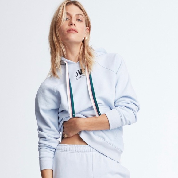Bandier X New Balance Fleece Hoodie - Xenon Blue - Picture 2 of 13